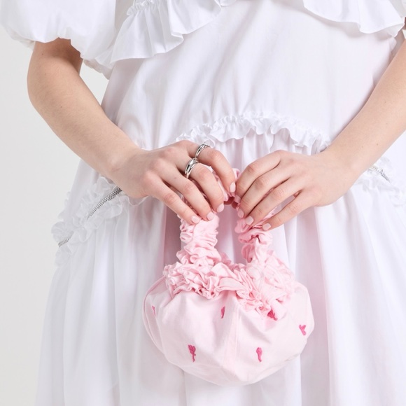 Fanm Mon bag NWT Shou-Shou Sara Handbag Mini Tote Satchel bag in Pink Floral - Picture 2 of 16